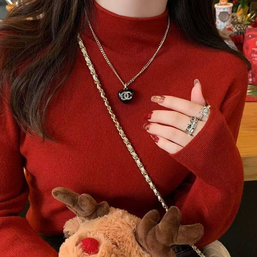 奶fufu软糯半高领针织打底衫女秋冬韩版纯色百搭毛衣长袖内搭上衣,女装/女士精品,毛针织衫,淘宝优惠券,粉丝福利购,淘宝优惠卷