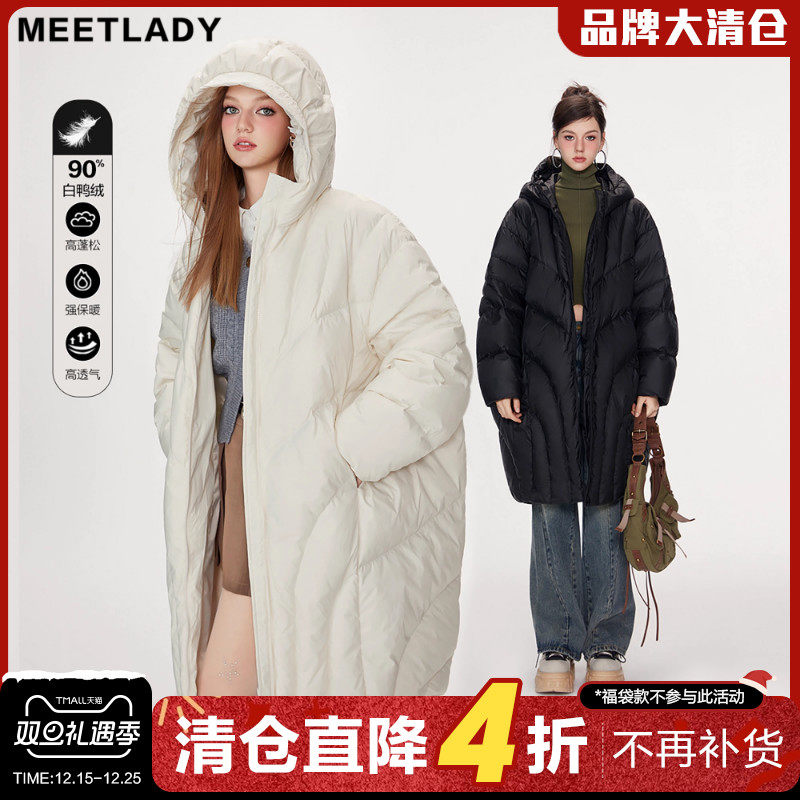 冬季大廓形中长款羽绒服女