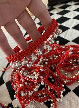 银色铃铛手链银色铃铛脚链银色铃铛手链舞蹈铃铛声音响亮舞台道具