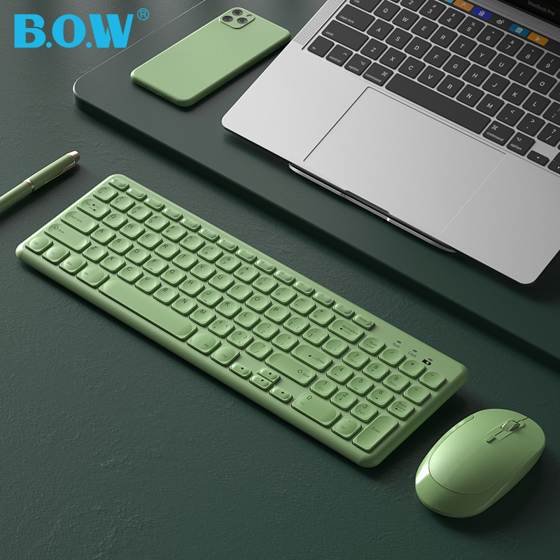 BOW航世无线键盘静音外接套装