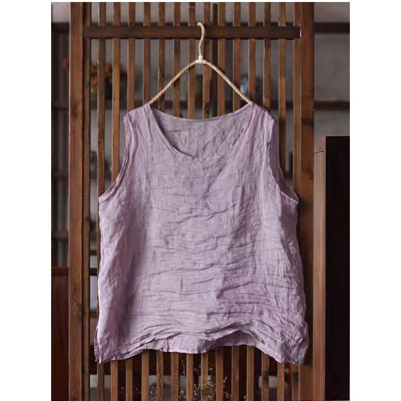 轻薄棉麻宽松无袖背心女夏季百搭打底纯色宽松吊带小衫~清仓福利,女装/女士精品,背心吊带,淘宝优惠券,粉丝福利购,淘宝优惠卷