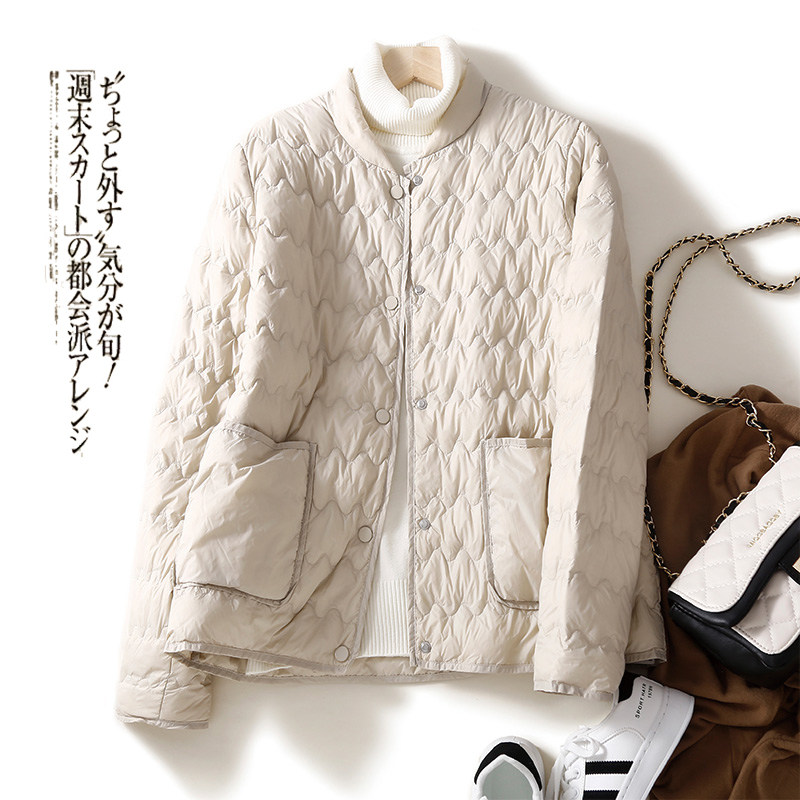 清仓甩卖~外贸文艺复古短款轻薄棉服冬季百塔外套宽松保暖女上衣