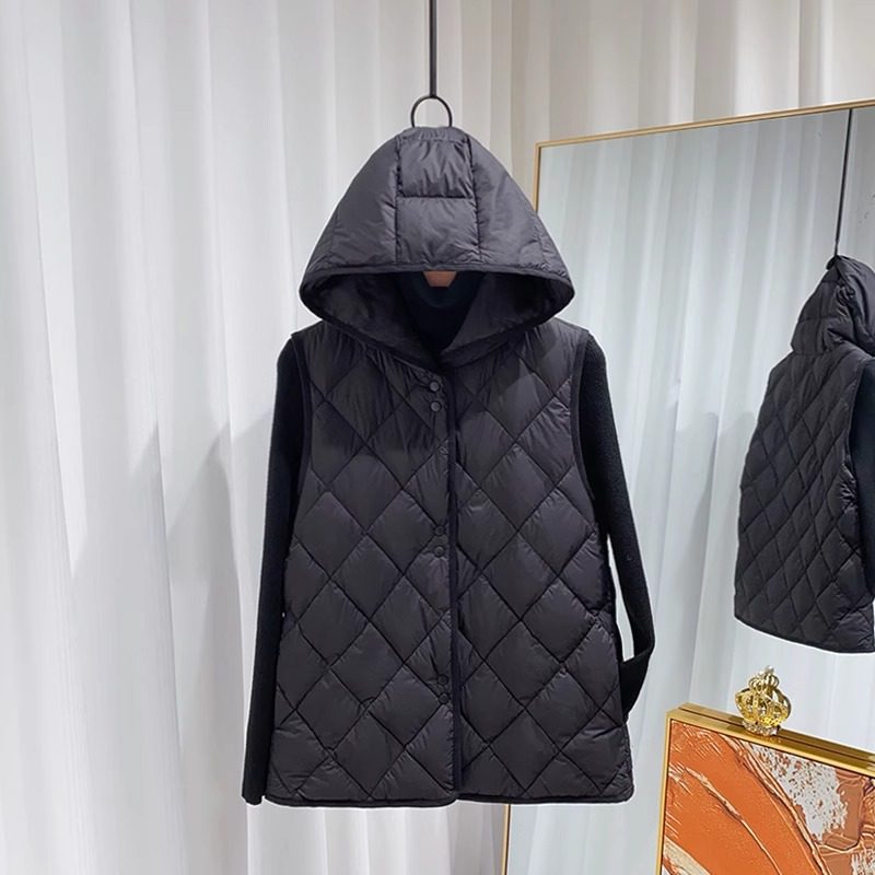 清仓~2025年新款羽绒棉马甲女短款连帽大衣内搭内胆菱格保暖马夹,女士内衣/男士内衣/家居服,保暖背心,淘宝优惠券,粉丝福利购,淘宝优惠卷