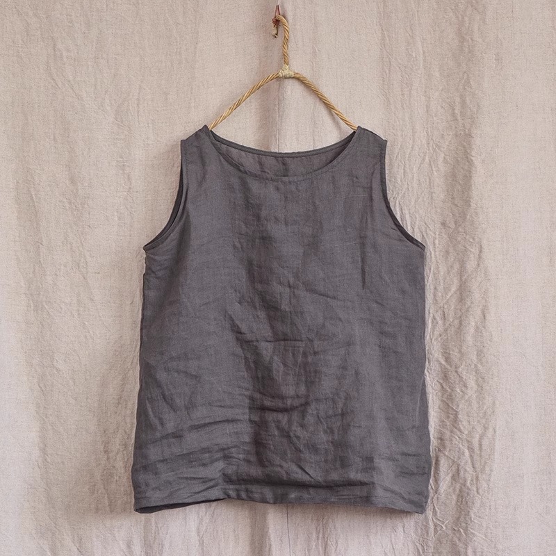 清仓捡漏~文艺无袖背心棉麻打底薄款上衣女内搭吊带夏新中式女装