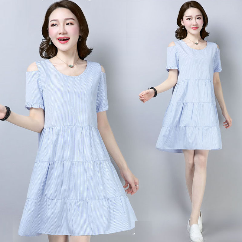 深依度2019夏装新款大码女装夏季中长裙短袖修身显瘦连衣裙  277|ruв категории Женская одежда, платье - от Buy2taobao.com для оказания профессиональной услуги покупки агента Taobao