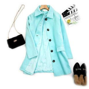 新款 简约百搭毛呢大衣外套 女装 时尚 2030 春秋季 深依度2023秋装