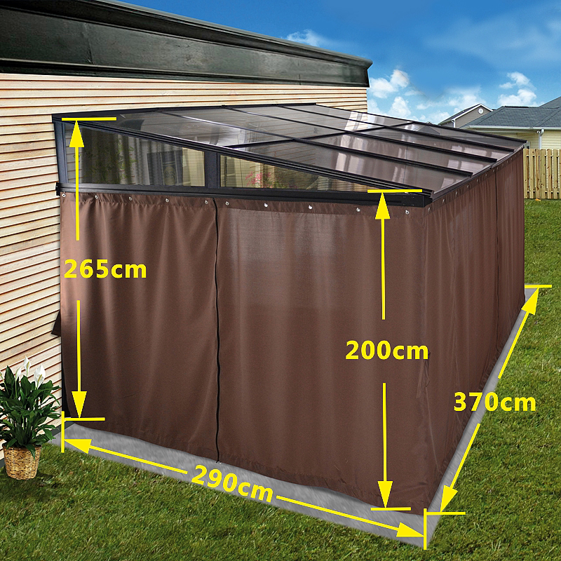 豪华铝合金阳光房阳光板棚屋檐篷防晒防雨阳台楼顶露台花园晴雨棚