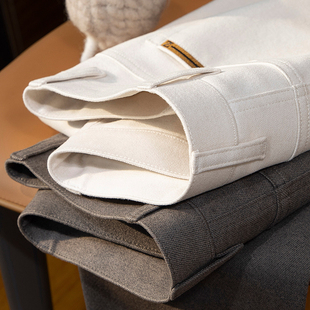 保暖西裤 轻奢秋冬季 小脚高端欧货男士 男修身 福利价 加厚毛呢休闲裤