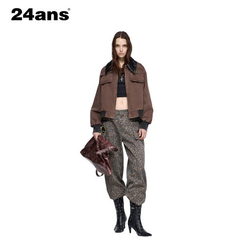 24ANS LTD一直备受海外明星时尚博主青睐 | 豹纹还洗水牛仔裤