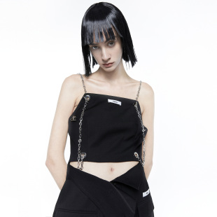 vest链条吊带背心 back 24ans Chain