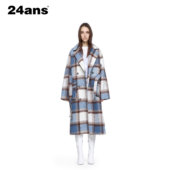 24ANS 格子毛呢外套 博主青睐 LTD 一直备受海外明星时尚