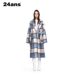 博主青睐 一直备受海外明星时尚 格子毛呢外套 LTD 24ANS