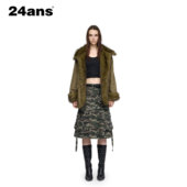 设计 24ANS LTD已有10年专注于做服装 毛绒收腰派克服