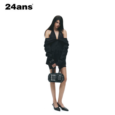 24ANS LTD 朋克vintage西服 ⑴多种穿法⑵拼接假两件⑶收腰廓形