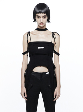 24ans 夏季新款两件套倒挂吊带