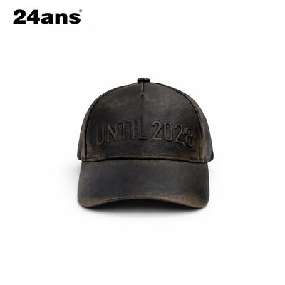 24ANS LTD 轻亚punk皮帽 ⑴手工擦色⑵开模凸印