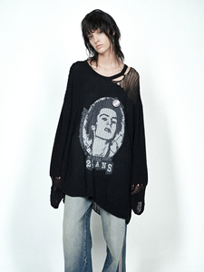 24ans Punk oversize knitwear朋克针织衫三色