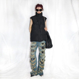 90国标绒WDD 三防面料 可调节羽绒马甲 两色 24ans