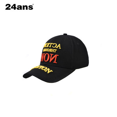 24ANS重工刺绣主题印花鸭舌帽