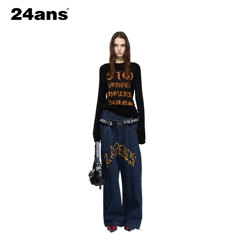 24ANS【李泳知同款】已有10年专注于做服装 | 针织印花还蛮帅