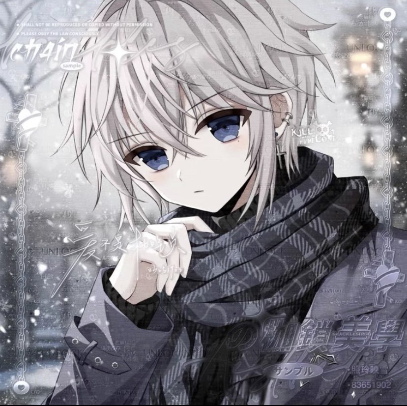 动漫男生头像 男生帅哥头像漫头 原创头像 会专 散图 未流图