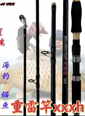 武道魂雷强竿xxxh定制竿路亚竿超轻锚鱼竿套装3米-2.4米远投