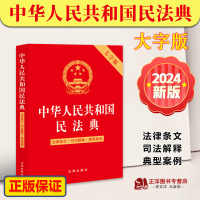 2024民法典大字版法律出版社