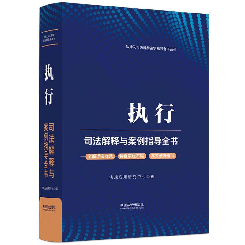正版2026新书 执行司法解释与案例指导全书 法律及司法解释案例指导全书系列 法规应用研究中心 中国法治出版社9787521656053图片