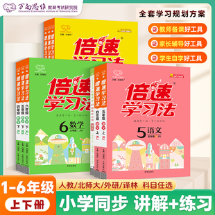 2026春新倍速学习法四五六年级下册语文数学英语全套人教北师大苏教外研西师版小学教材全解析教材解读字词句篇课堂笔记