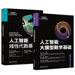 线性代数基础 人工智能与人类未来丛书 北京大学出版 全2册 社 ai研究书籍 人工智能大模型数学基础 PythonDeepSeek 向量矩阵代码