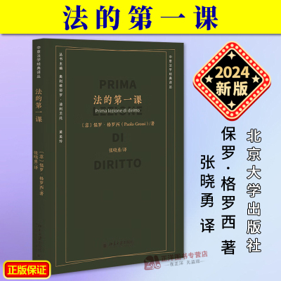正版2024新书 法的第一课 保罗·格罗西著 中国法学经典译从 法律的概念历史渊源 现实意义 法律的秘密 北京大学出版9787301348147
