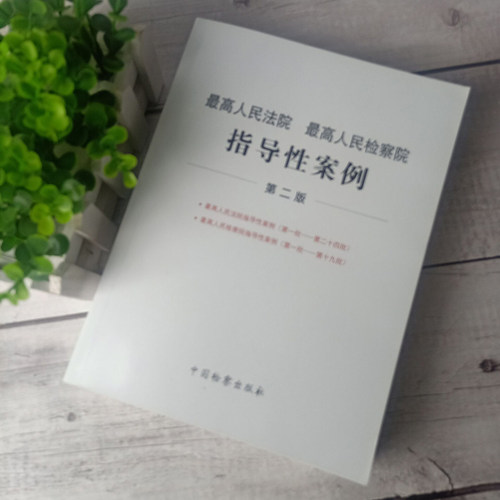 最高人民法院最高人民检察院指导性案例 第二版 法律书籍 法学理论 案例分析 民事公益诉讼 中国检察出版社9787510223921