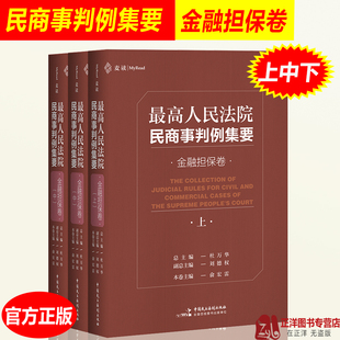 上中下 金融担保卷 杜万华民商事类案裁判标准裁判思路司法观点指导案例裁判文书 麦读2020新最高人民法院民商事判例集要