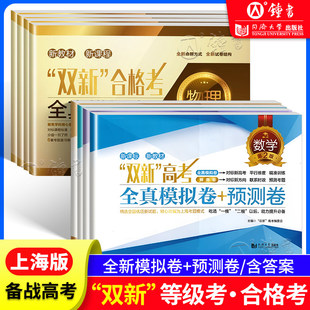 双新等级考合格考全真模拟试卷物理+化学+物理+生物上海高三物理辅导书化学专题复习卷全真模拟卷含答案对标高考同济大学出版社