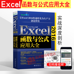 Excel 2016函数与公式应用大全 ExcelHome揭秘Excel函数公式的多项绝秘应用技术内幕 Excel软件高效办公软件教程书  北大版