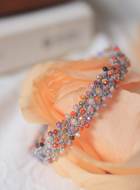 纯手工梭编蕾丝手链法式复古小众轻奢设计感成品现货