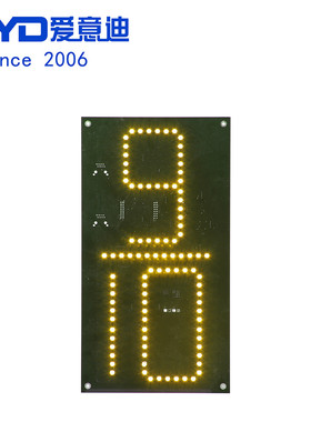 跨境直销12英寸黄色9/10数字板单线数字板RF遥控控制油价牌