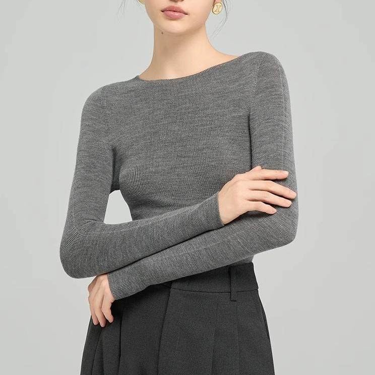 良町L&D 万金油打底衫 | 100精纺可机洗新澳羊毛无缝一体修身针织