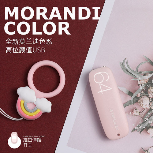 台电64G粉色可爱卡通定制U盘