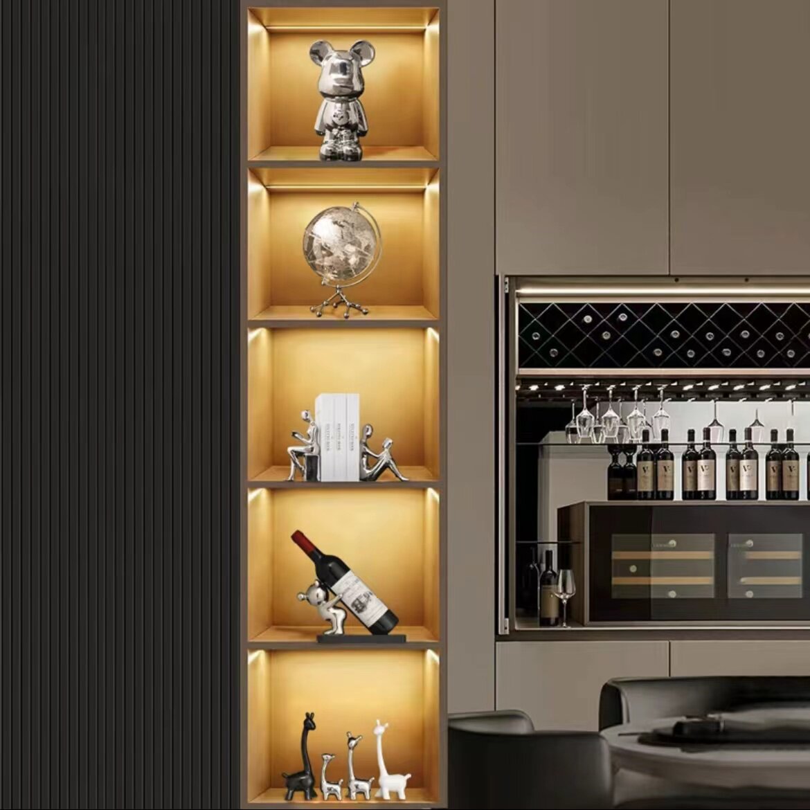 酒柜家居装饰品摆件套装轻奢简约客厅电视柜餐边柜展示室内摆设品