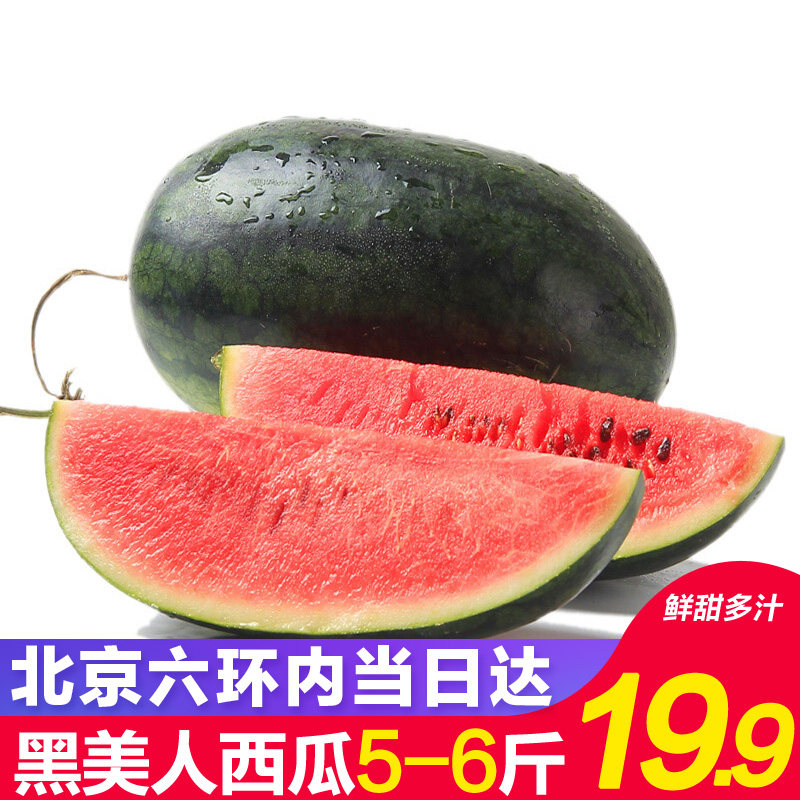 【北京当日达】越南黑美人西瓜新鲜水果1粒5-6斤包邮黑皮西瓜现摘在类目 水产肉类/新鲜蔬果/熟食, 新鲜水果, 西瓜中 - 来自Buy2taobao.com提供专业的淘宝代购服务