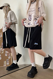 2024夏天印花短裤透气休闲运动裤美式hiphop高街五分裤K565TP25，男装休闲裤，电商A102B