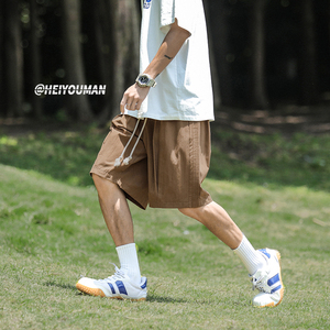 夏季薄款日系短裤男士潮流牌宽松男生休闲运动五分K317TP35控58图片