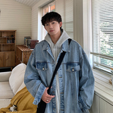 2026春季牛仔夹克衫痞帅宽松潮牌学生外套韩版上衣HY28P70控98，男装工装外套，电商A102B