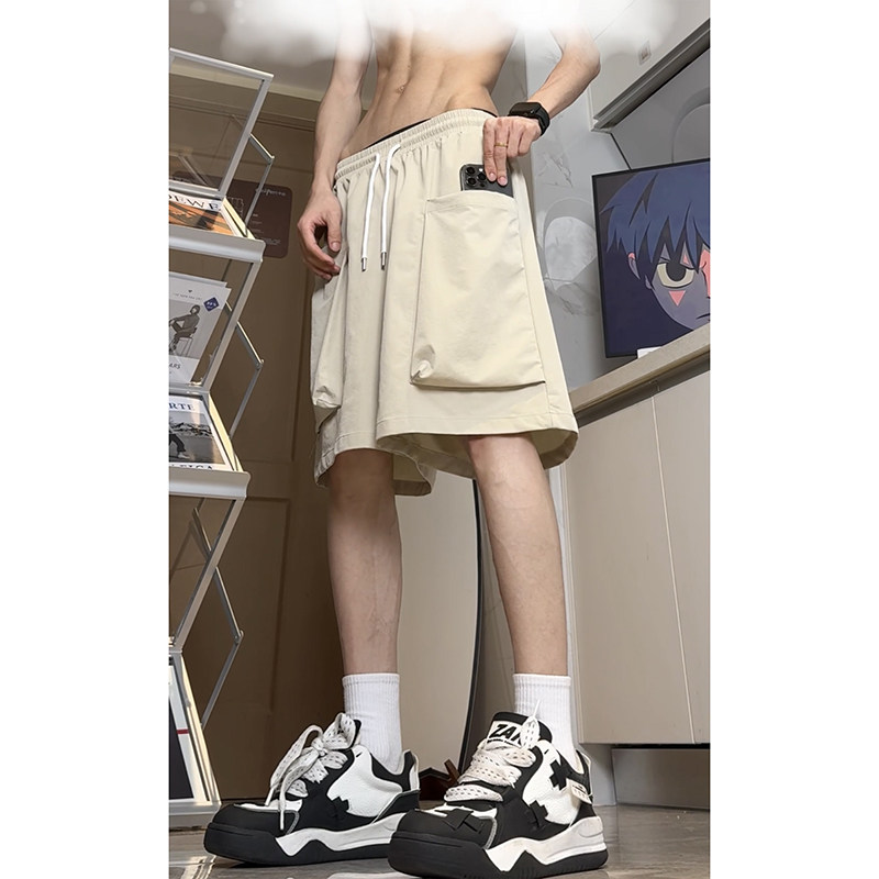 美式高街vibe工装短裤五分大口袋简约休闲运动裤K558TP30,男装牛仔裤,电商A102B