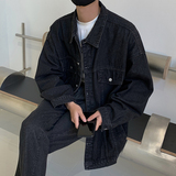 春季2023牛仔夹克男女慵懒风百搭上衣情侣款外套HY28P70控98，男装夹克，电商A102B
