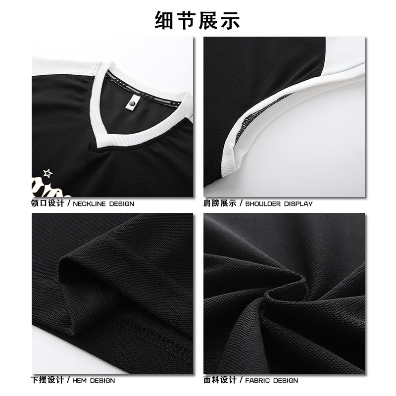 美式潮流oversize无袖宽松休闲运动服外穿篮球运动服套装T13TP55,男装衬衫,电商A102B