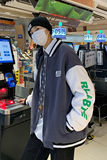 棒球服外套冬装新款ins港风棉衣加厚保暖休闲加绒棉服HY21P85控98，男装棉衣，电商A102B