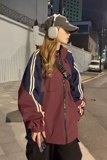 街头复古拼色潮牌休闲百搭情侣宽松运动服夹克外套HY397P95控138，男装夹克，电商A102B