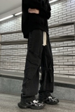 潮牌设计感宽松休闲加厚牛仔裤情侣美式vibe高街长裤K431P65控89，男装牛仔裤，电商A102B
